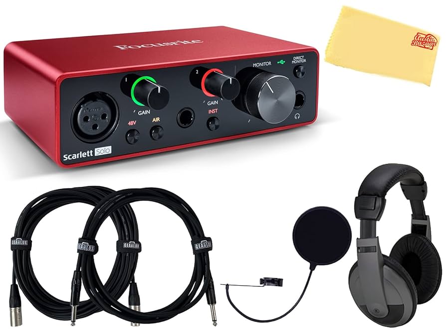 DTM・DAW Scarlett Solo 3rd generation 2-IN,2-OUT Amazon.com: Focusrite Scarlett Solo 3rd Gen 2-in, 2-out USB
